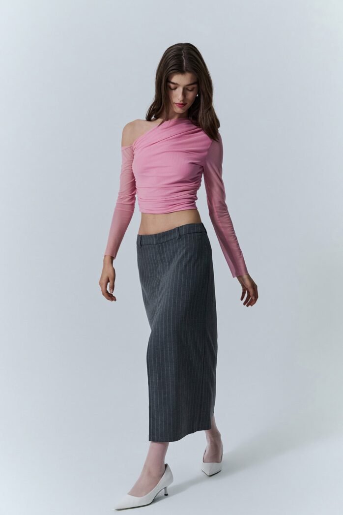 Front Slit Midi Skirt - Image 3