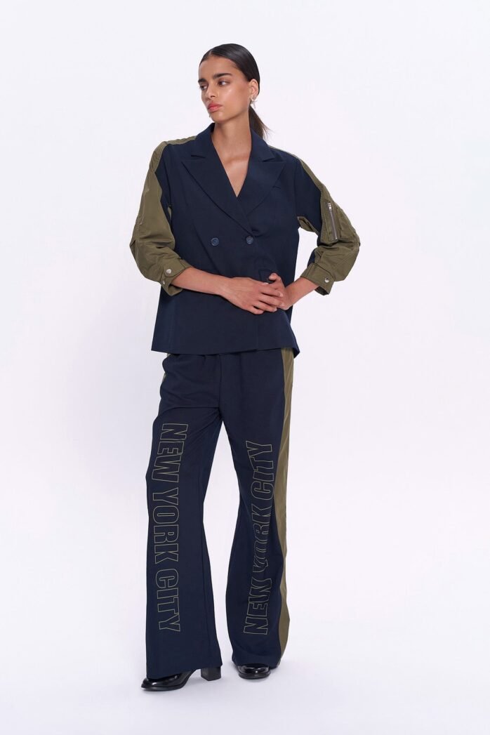 Elastic Waist Patterned Trousers - Image 2