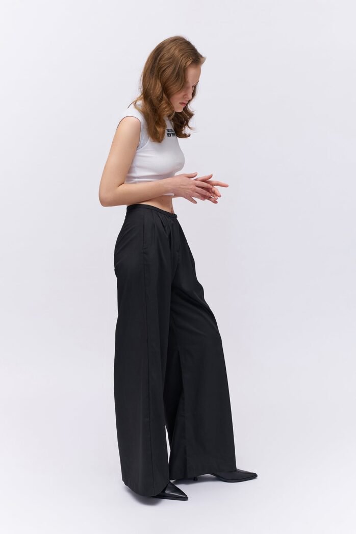 High Waist Trousers Black - Image 4