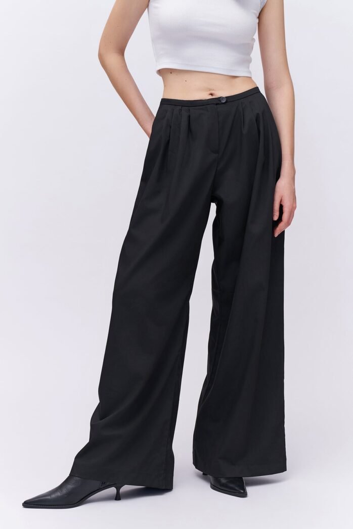 High Waist Trousers Black - Image 2