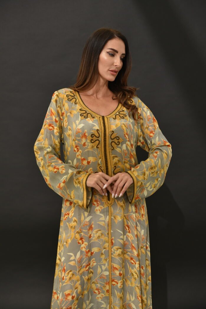 One-piece Natural Silk Kaftan - Image 2