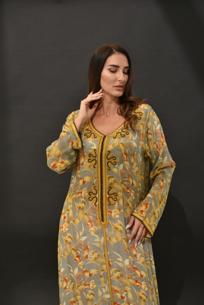 One-piece Natural Silk Kaftan - Image 3