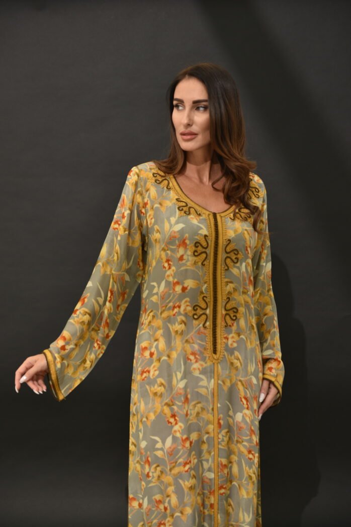 One-piece Natural Silk Kaftan - Image 4