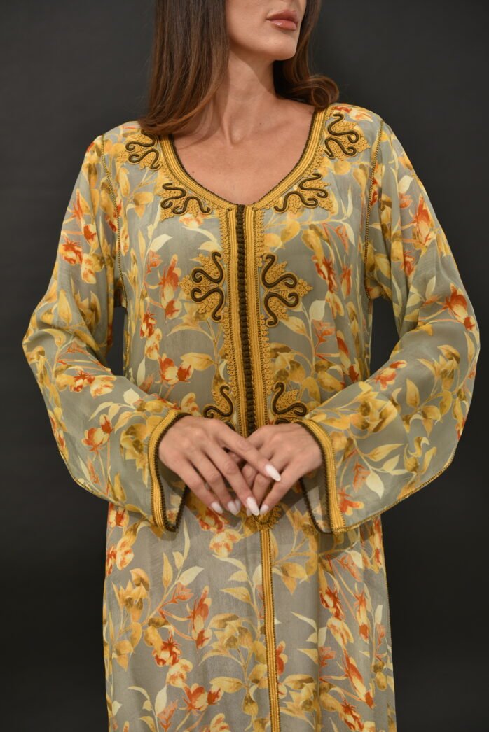 One-piece Natural Silk Kaftan - Image 5