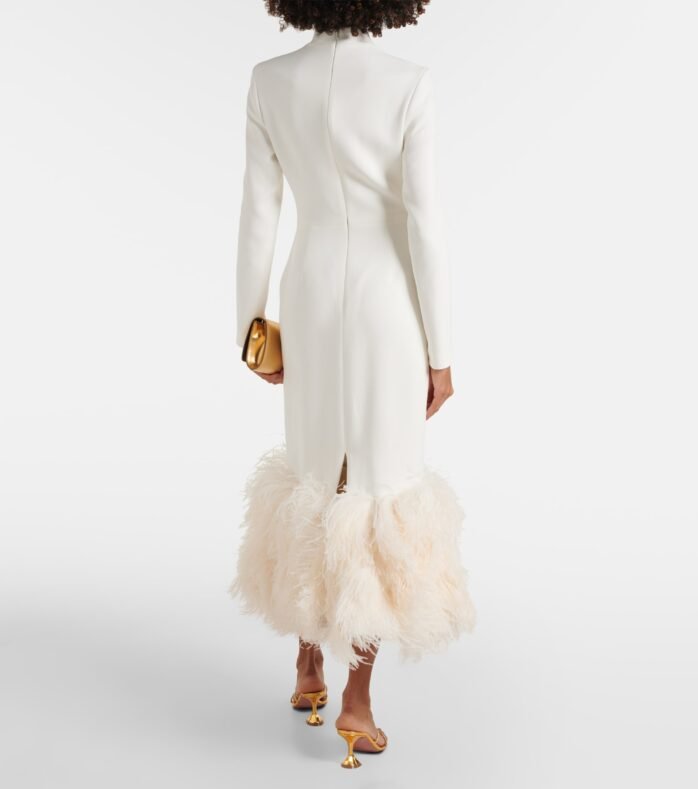 Feather-trimmed cady Off-White - Image 2